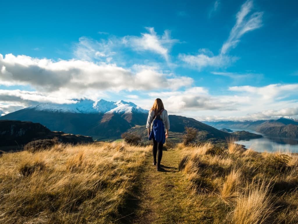 Hiker in New Zealand